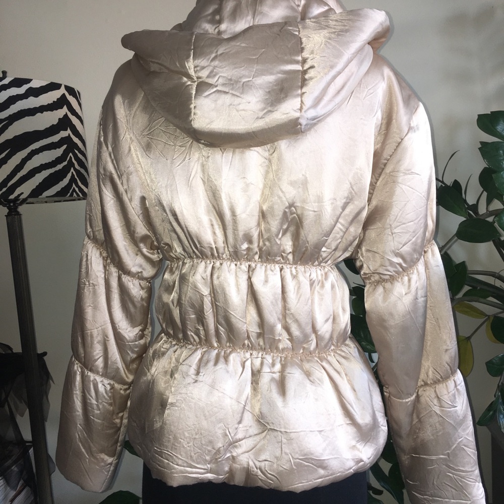 Red Line Womens Size S Shiny Gold Puffer Jacket - Picture 7 of 11